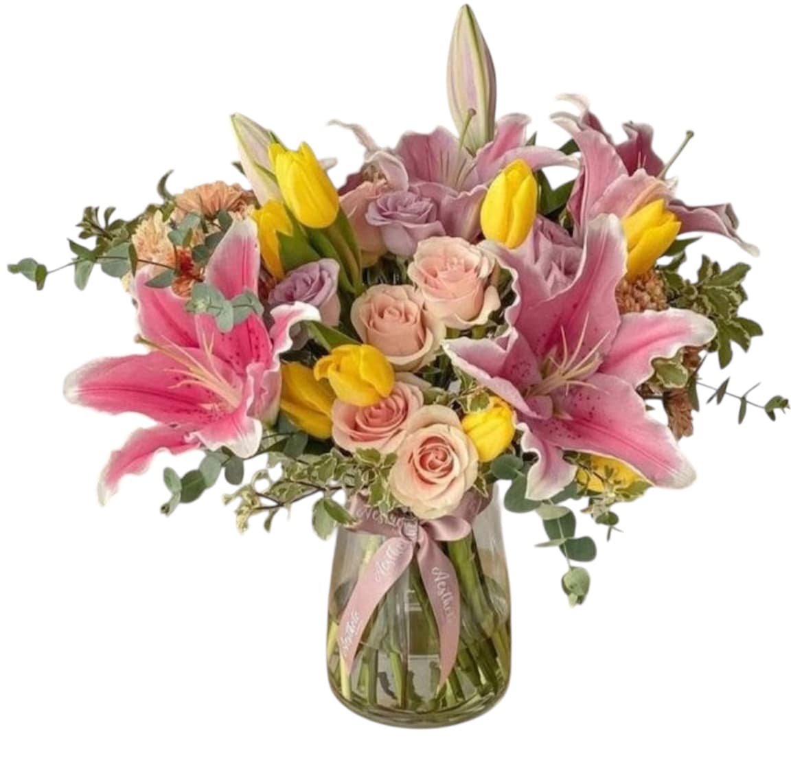 Portrait In Purple Arrangement - Arrangements flower arrangement